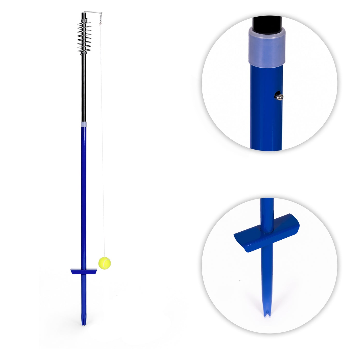 Speedball Tennis Set with Adjustable Pole and 2 Rackets