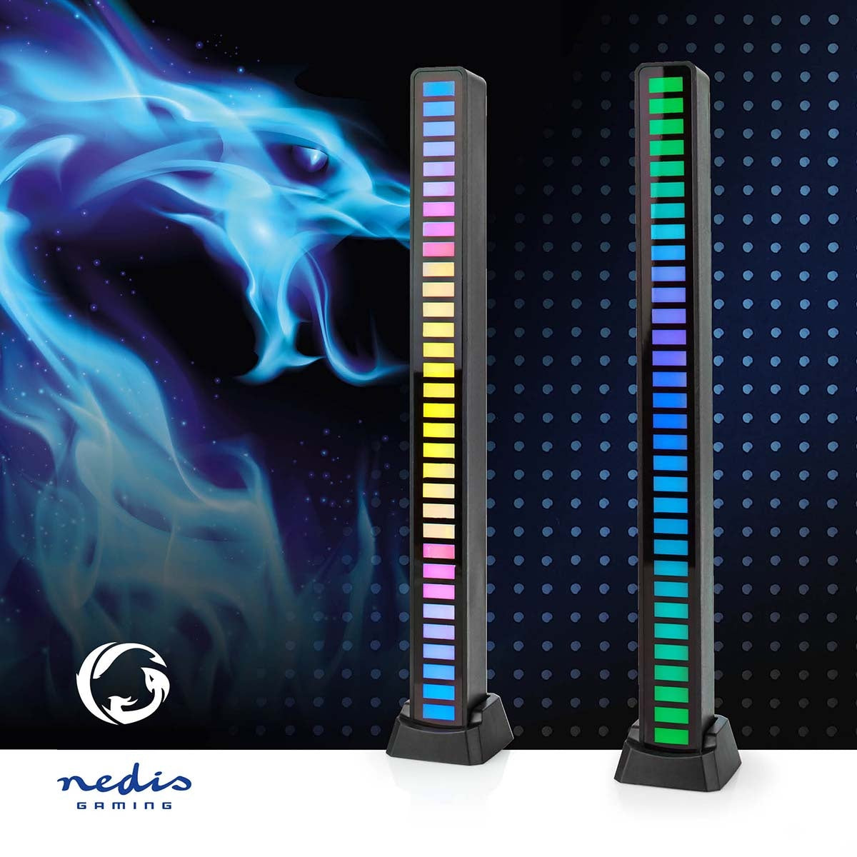 Spell light | RGB | Battery powered | Used for: Computer / Desktop | Black