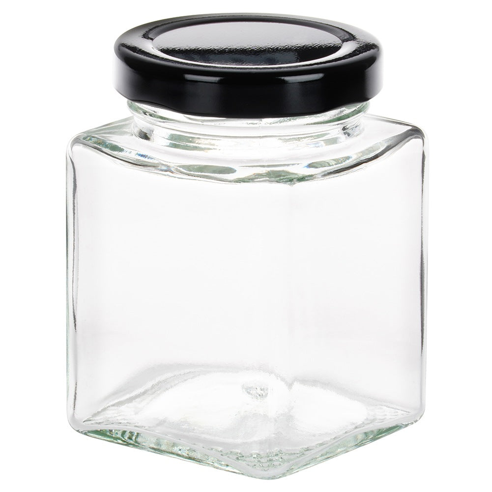 Spice container glass 100 ml 24 pcs + 90 stickers