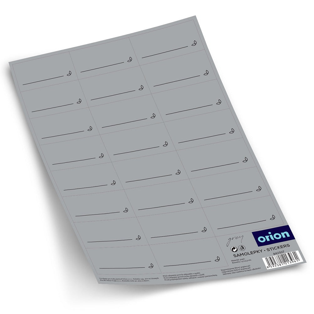 Spice stickers gray self-adhesive GREY 23 pcs.