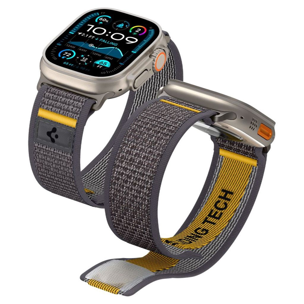 Spigen Athlex Air Klockarmband För Apple Watch 44/45/46/49 Mm - Grå