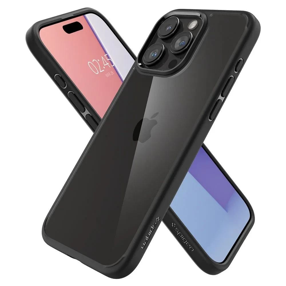 Spigen Crystal Hybrid iPhone 15 Pro Max Case - Black