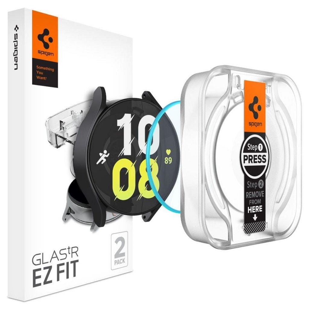 Spigen Glas.Tr "Ez-Fit" Tempered Glass Screen Protector Galaxy Watch 6 44mm - 2-pack