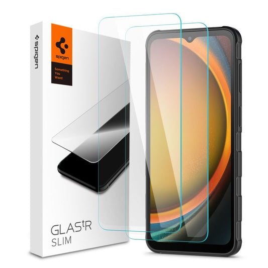 Spigen Glas.Tr Slim 2-pack skärmskydd för Samsung Galaxy Xcover 7/7 Pro