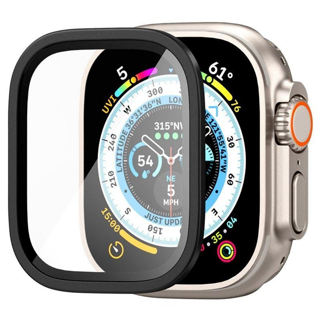 Spigen Glas.Tr Slim Pro Härdat Glas Skärmskydd Apple Watch Ultra 49Mm - Svart