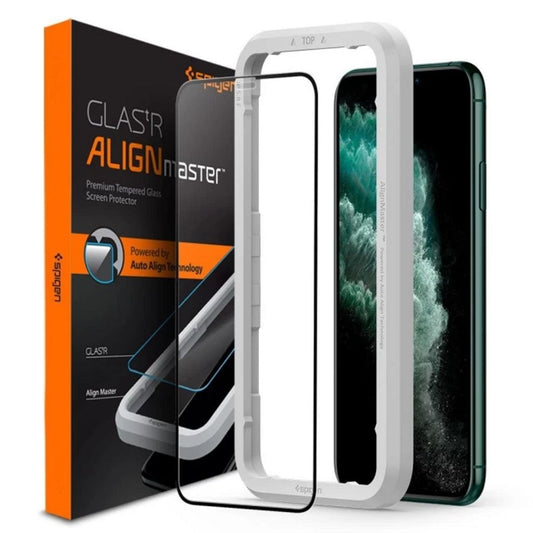 Spigen Glass FC AlignMaster Screen protector in tempered glass iPhone 11 Pro Max