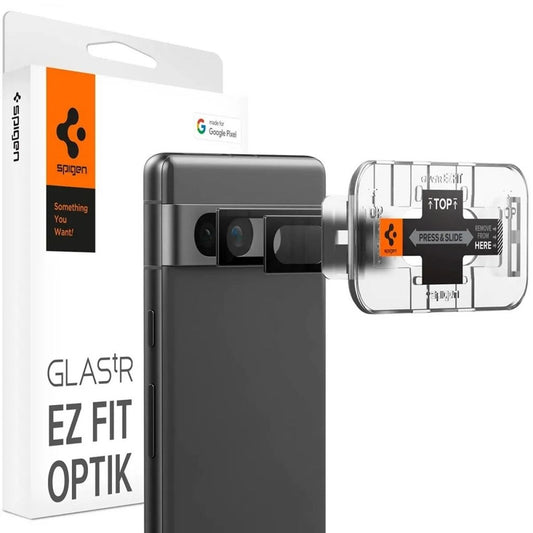 Spigen Google Pixel 7A lens cover Optik.Tr …Ez Fit…, 2-pack - Black