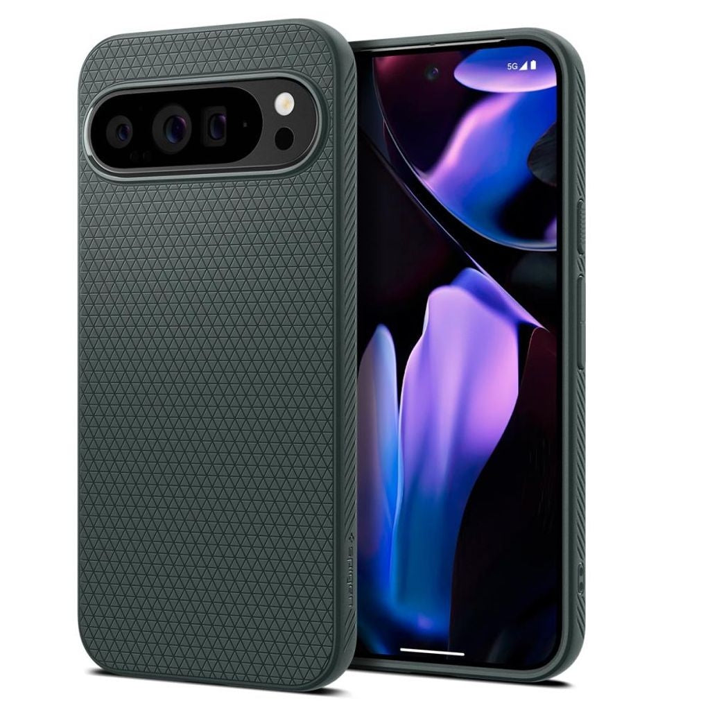 Spigen Liquid Air-skal till Google Pixel 9 Pro XL – Grönt