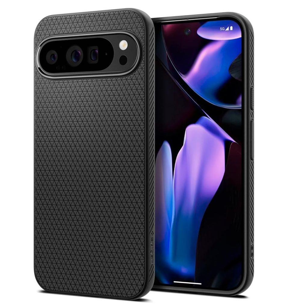Spigen Liquid Air-skal till Google Pixel 9 Pro XL – svart
