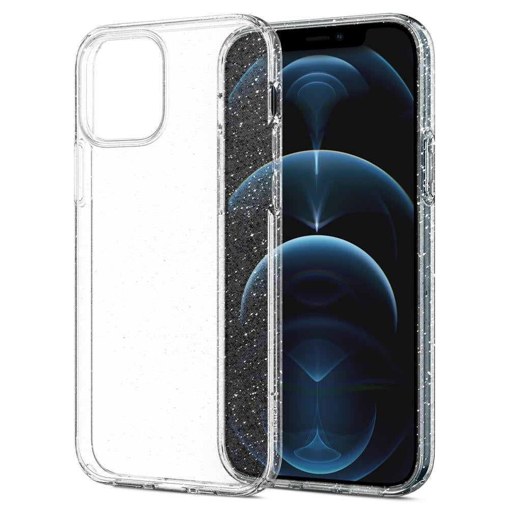 Spigen Liquid Crystal Glitter Cover for iPhone 12/12 Pro - Crystal Quartz