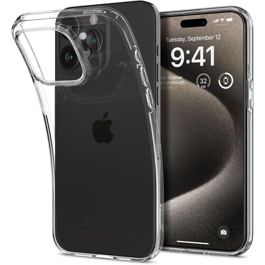 Spigen Liquid Crystal-skal till iPhone 15 Pro Max - Genomskinligt