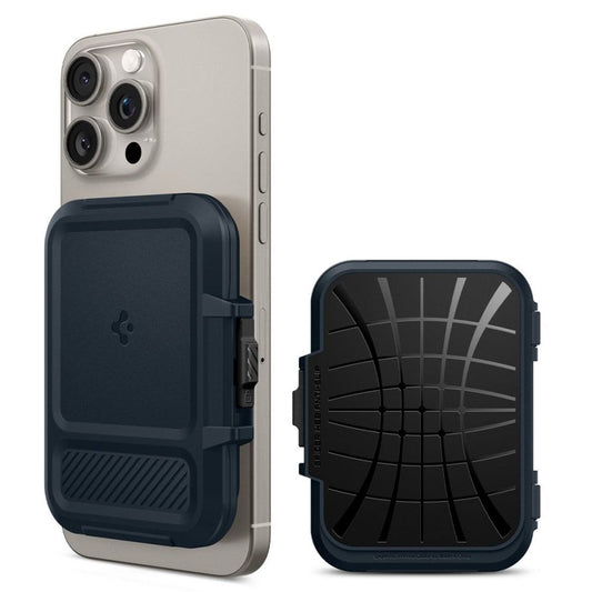 Spigen Lock Fit Magsafe-korthållare – Mörkblå