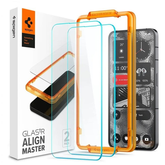 Spigen Nothing Phone 2 Screen protector in tempered glass Alm Glas.Tr, 2-pack