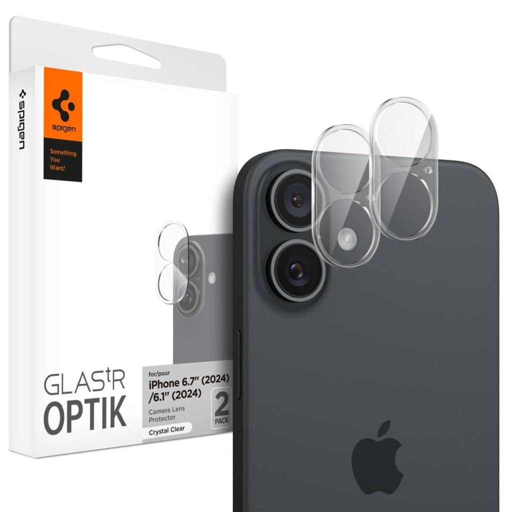 Spigen Optik Glas.Tr Linsskydd För iPhone 16/16 Plus - Transparent