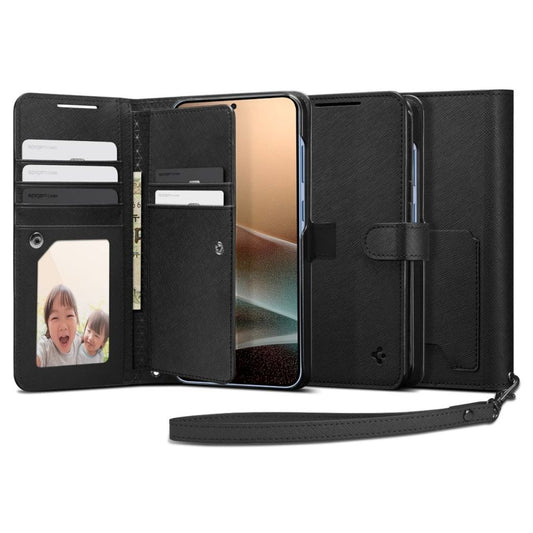 Spigen Plånboksfodral för Samsung Galaxy S25 Plus - Svart
