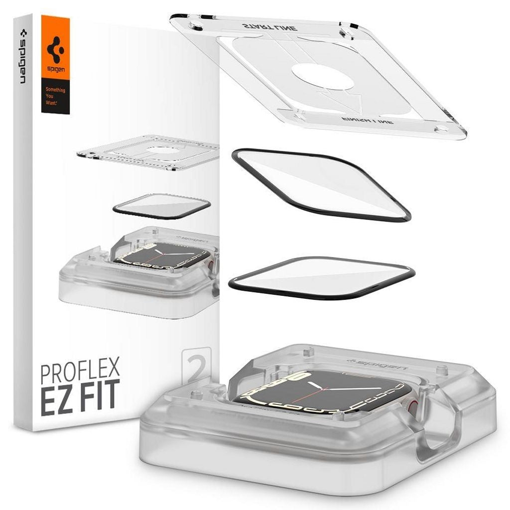 Spigen Proflex “Ez Fit” Hybrid Glass Screen Protector Apple Watch 7/8 45mm