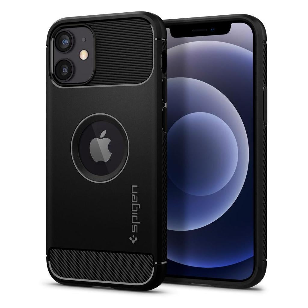 Spigen Rugged Armor Case for iPhone 12/12 Pro - Black