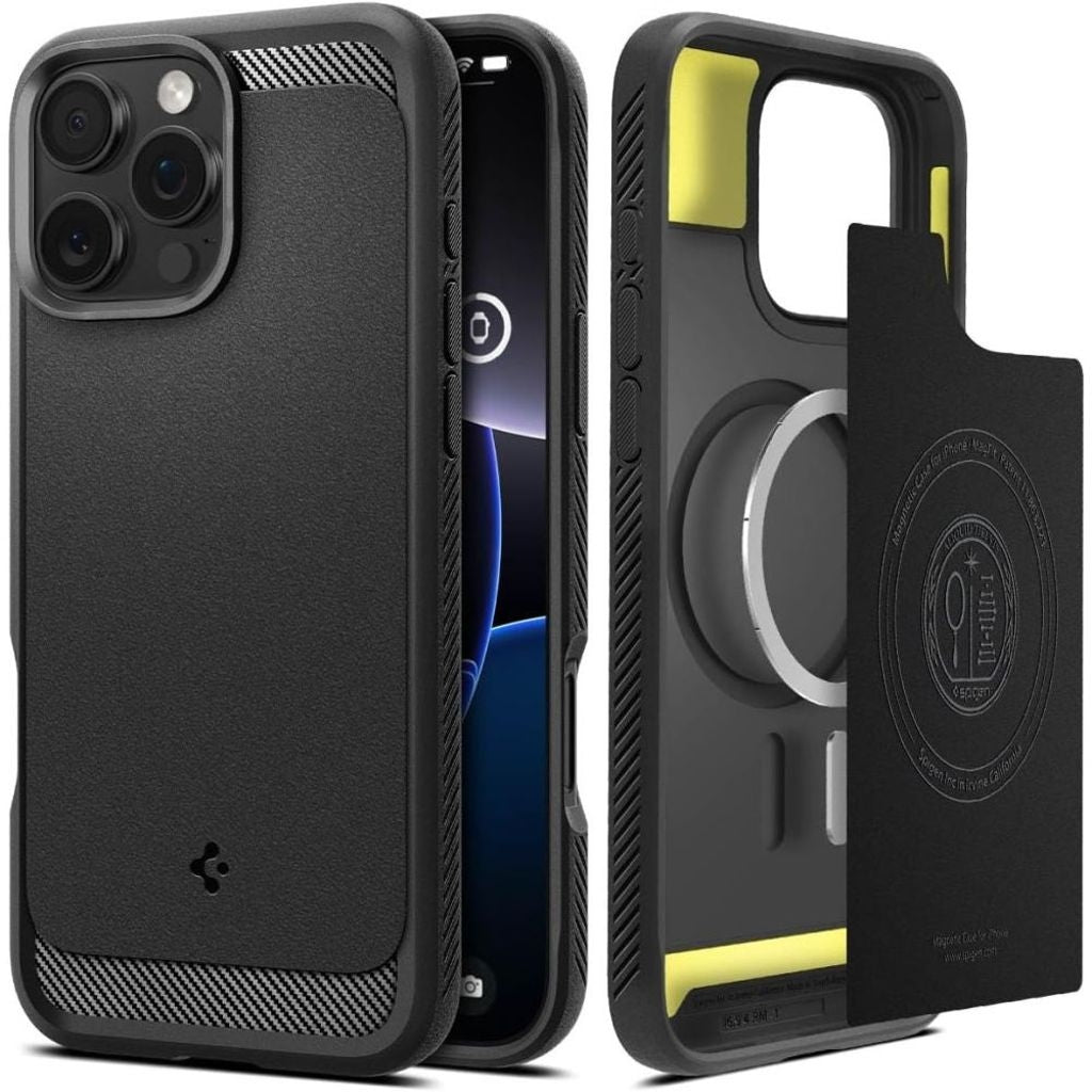 Spigen Rugged Armor Magsafe-skal till iPhone 16 Pro Max - Svart
