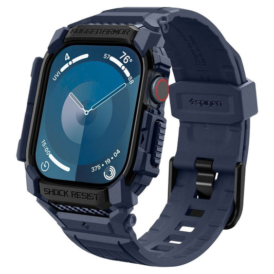 Spigen Rugged Armor Pro Klockarmband För Apple Watch 46 Mm - Blå