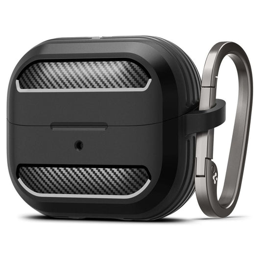 Spigen Rugged Armor med karbinhakefodral för Samsung Galaxy Buds 3/3 Pro - Svart