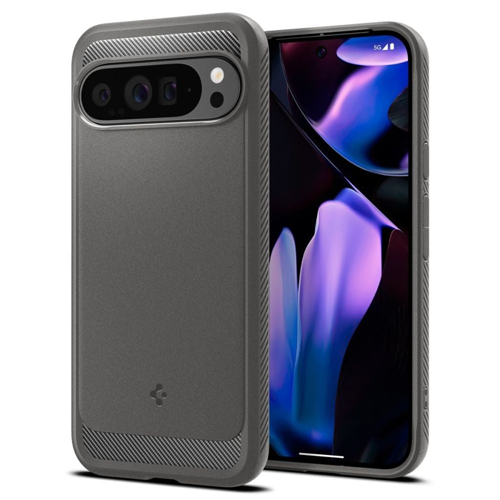 Spigen Rugged Armor-skal till Google Pixel 9 Pro XL - Grå