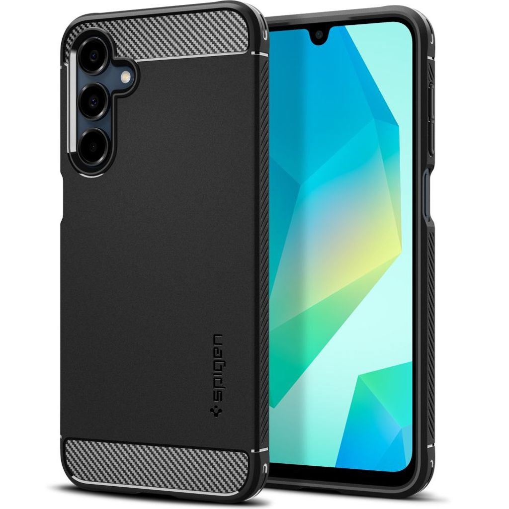Spigen Rugged Armor-skal till Samsung Galaxy A16 4G/5G - Svart