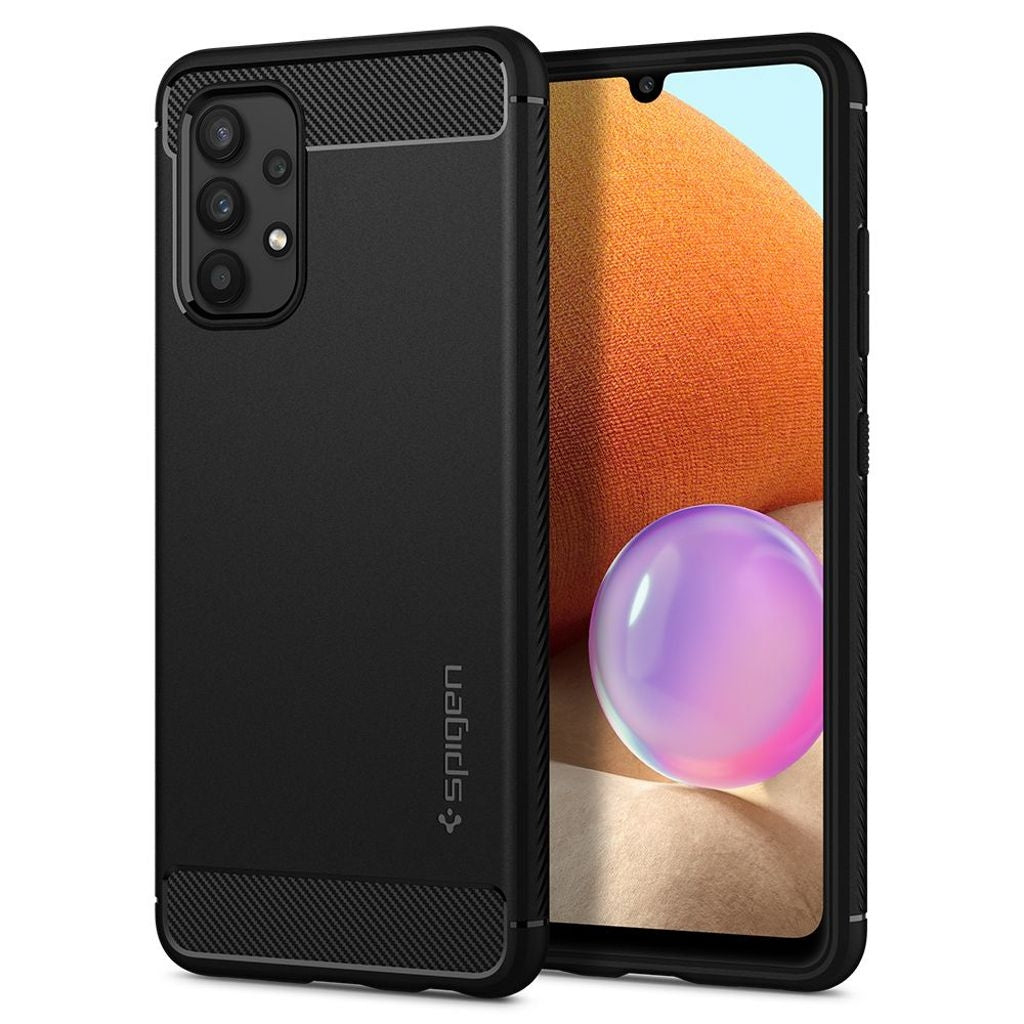 Spigen Rugged Armor-skal till Samsung Galaxy A52/A52S - Mattsvart