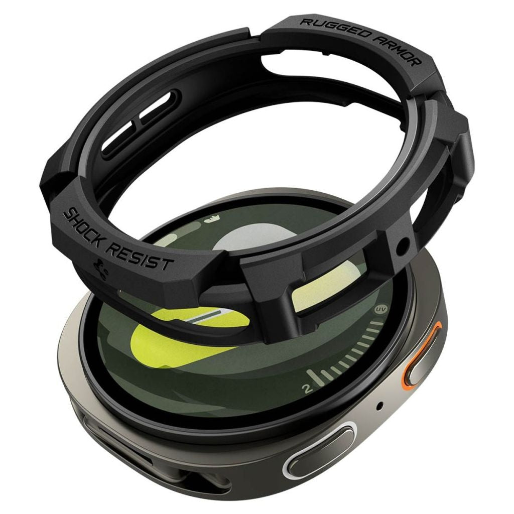 Spigen Rugged Armor-skal till Samsung Galaxy Watch 8 40mm - Svart