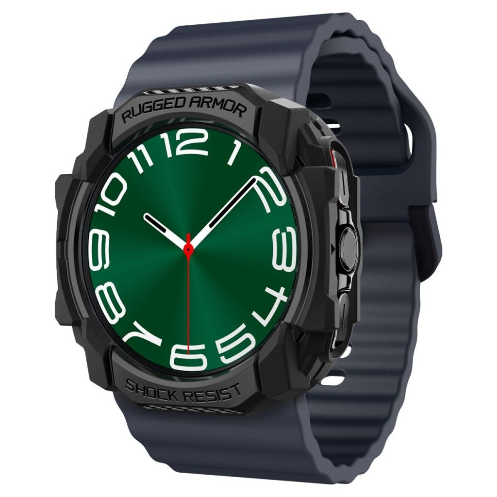 Spigen Rugged Armor-skal till Samsung Galaxy Watch Ultra 47 mm - Svart