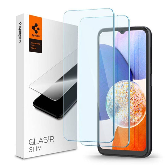 Spigen Samsung Galaxy A14 5G Screen protector in tempered glass Glas.Tr Slim, 2-pack