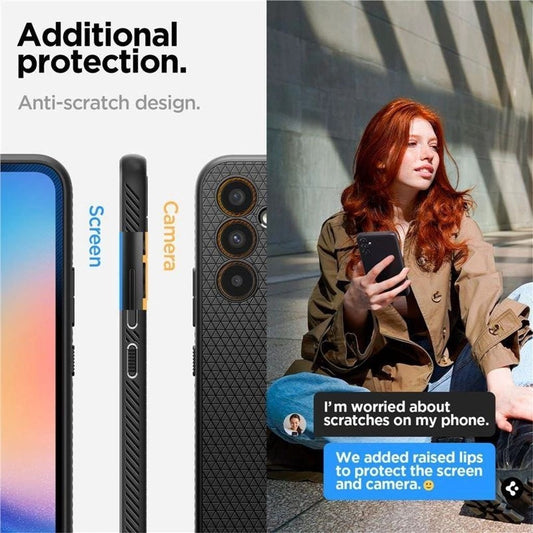 Spigen Samsung Galaxy A34 5G Liquid Air Cover - Matte Black