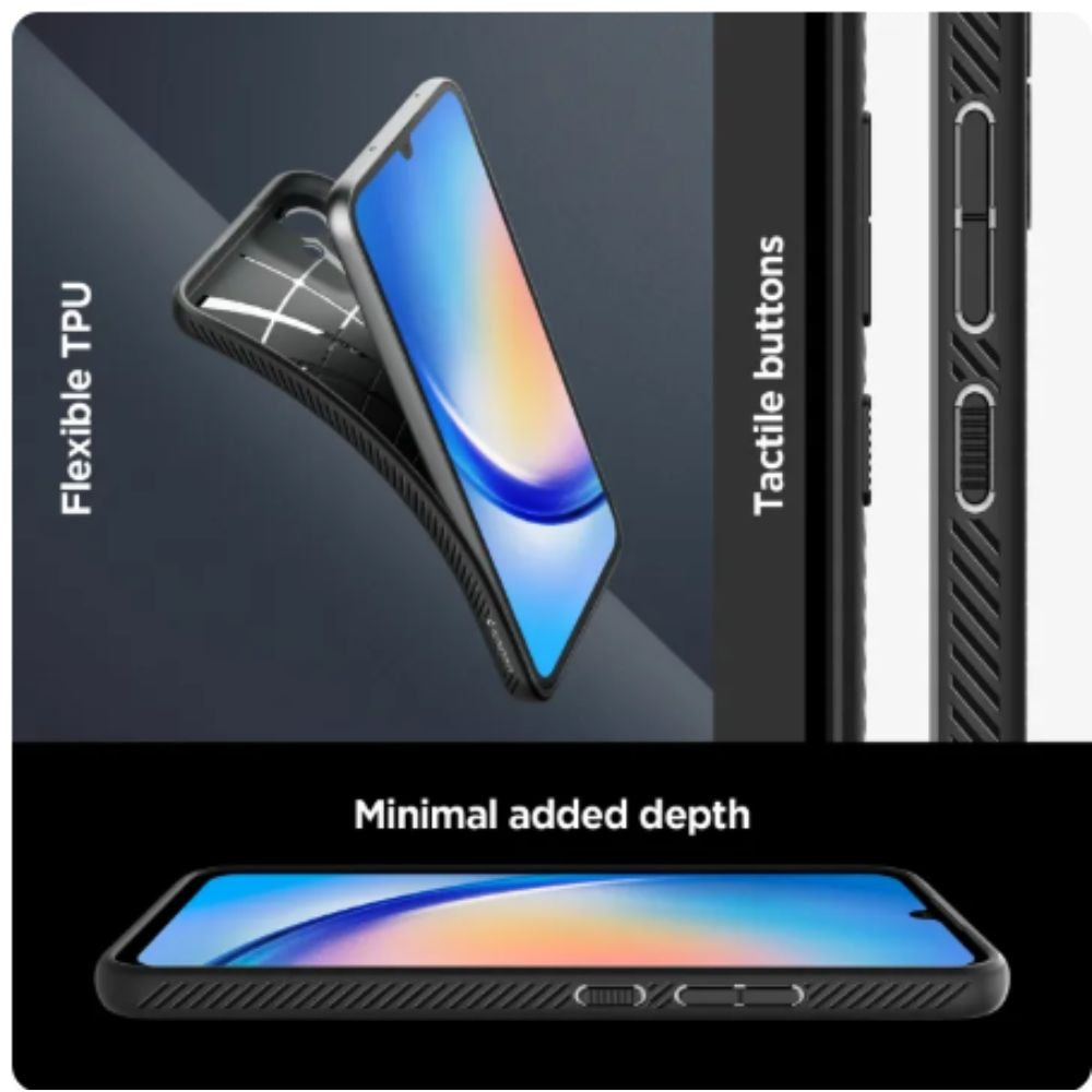 Spigen Samsung Galaxy A34 5G Liquid Air Cover - Matte Black