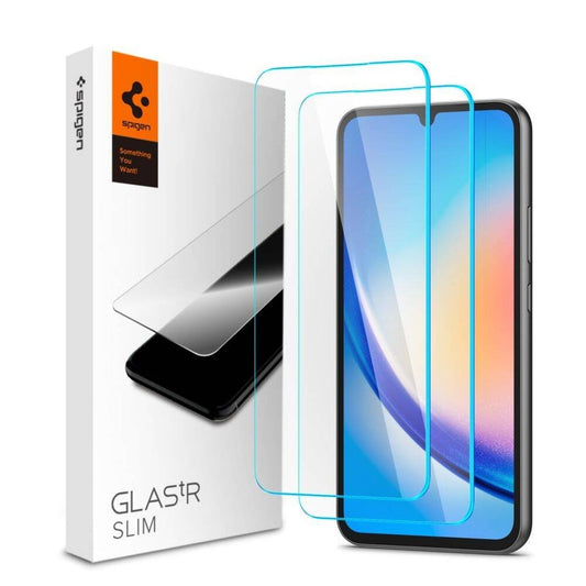 Spigen Samsung Galaxy A34 5G Screen protector in tempered glass Glas.Tr Slim, 2-pack