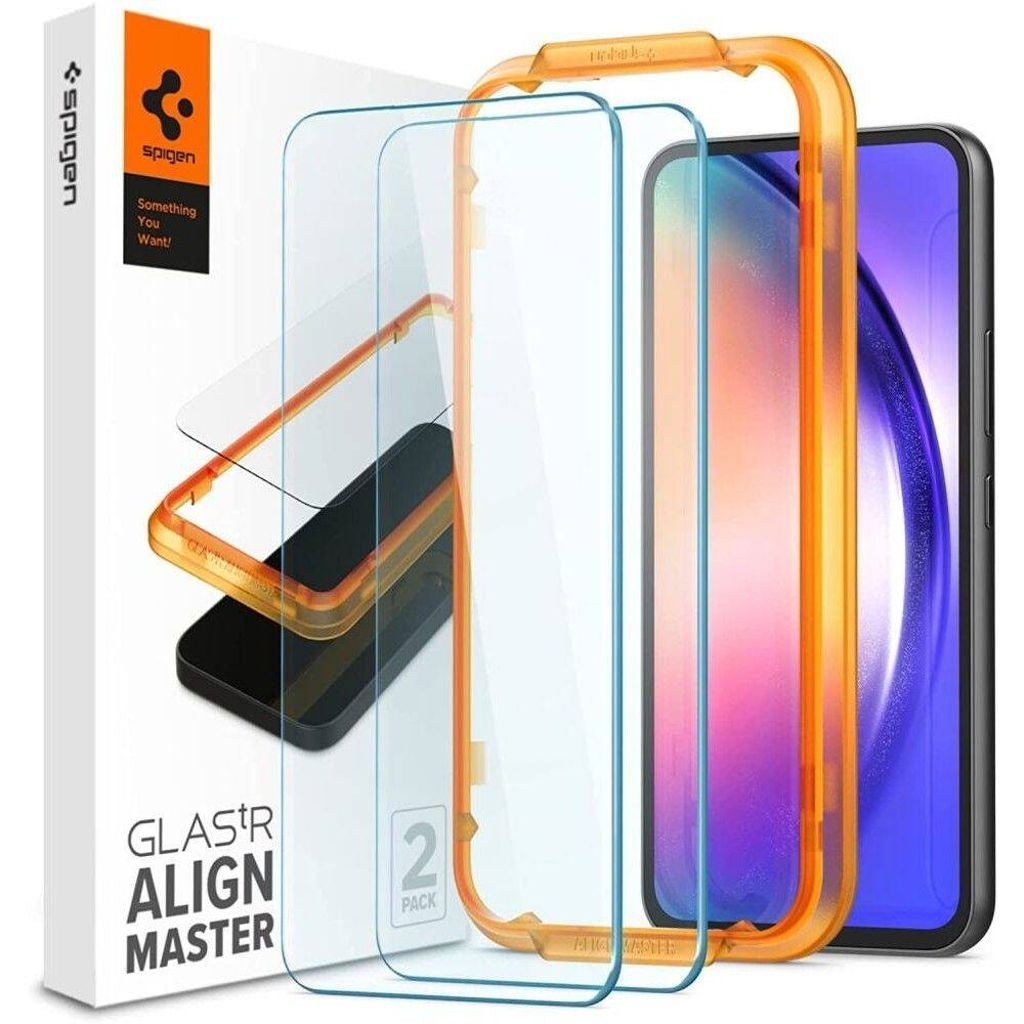 Spigen Samsung Galaxy A54 5G Screen protector in tempered glass Alm Glas.Tr, 2-pack