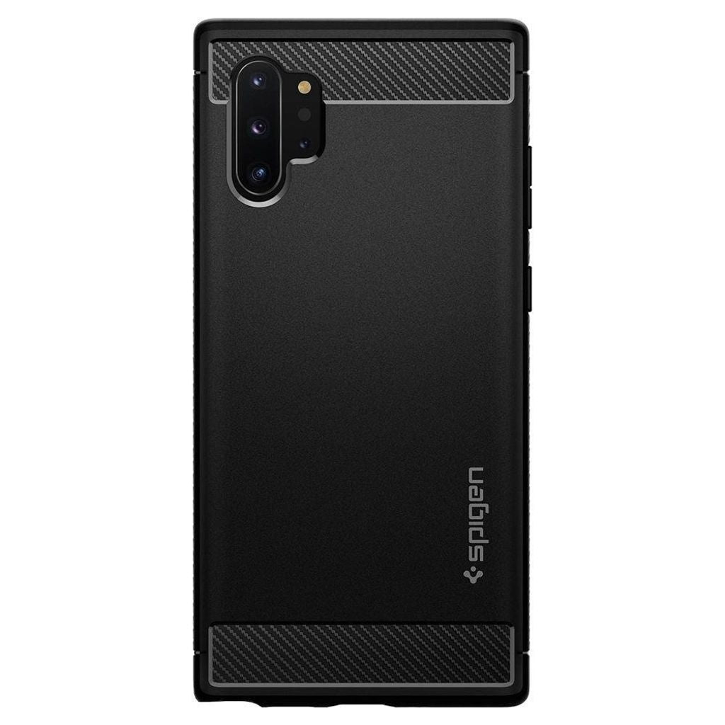 Spigen Samsung Galaxy Note 10 Plus Rugged Armor Cover - Matte Black