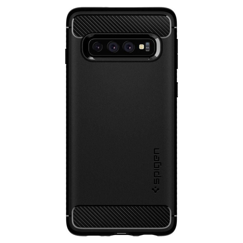 Spigen Samsung Galaxy S10 Rugged Armor Cover - Matte Black