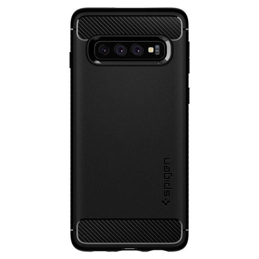 Spigen Samsung Galaxy S10 Rugged Armor Cover - Matte Black