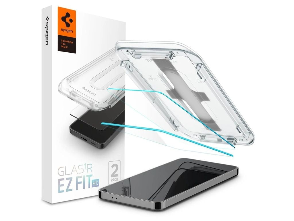 Spigen Samsung Galaxy S25 Plus / S24 Plus Glas.tR EZ Fit HD Screen Protector, 2-pack