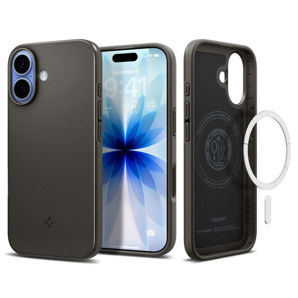 Spigen Thin Fit MagSafe Case for iPhone 17 - Gray