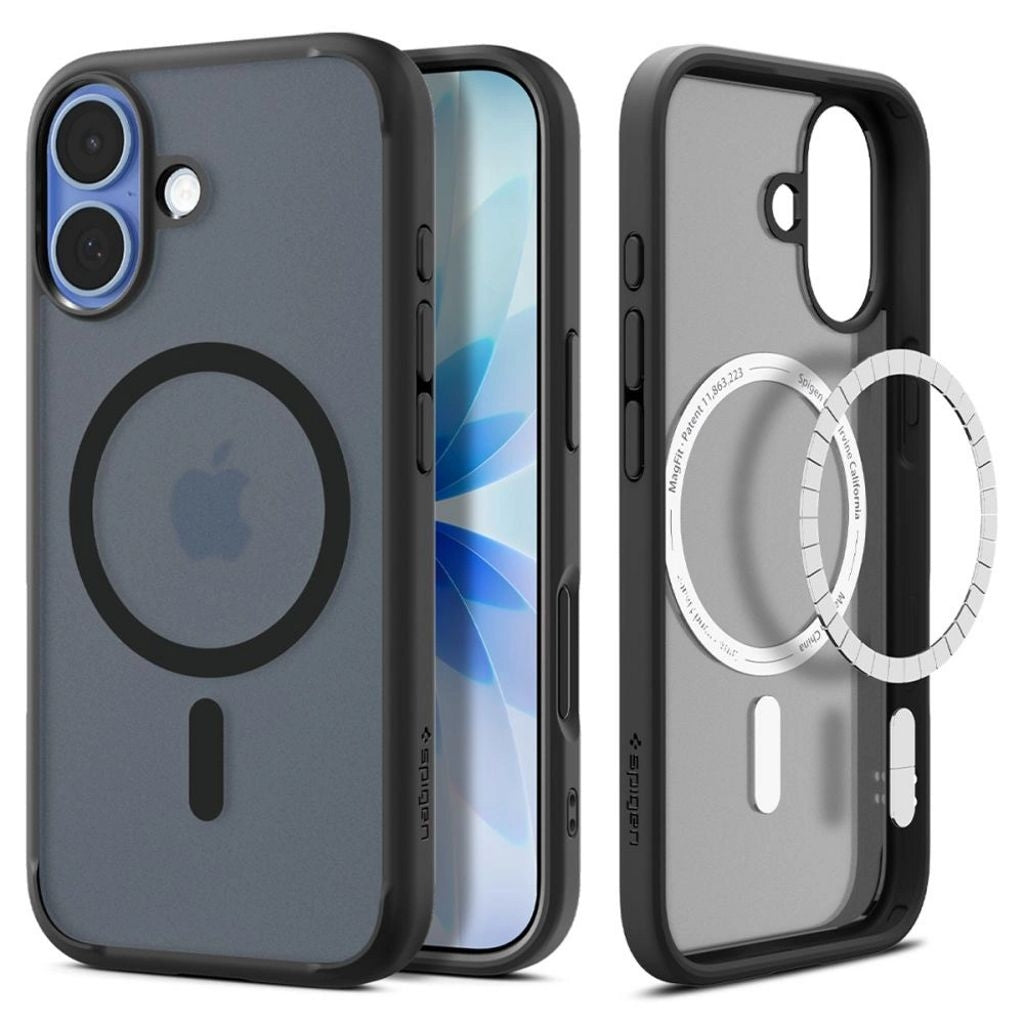 Spigen Ultra Hybrid MagSafe Case for iPhone 17 - Black/Transparent Matte