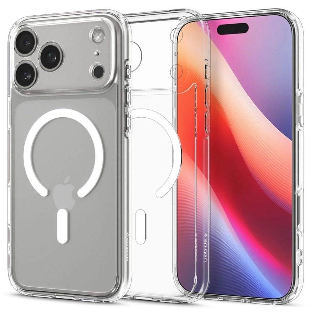 Spigen Ultra Hybrid MagSafe Case for iPhone 17 Pro - Clear/White