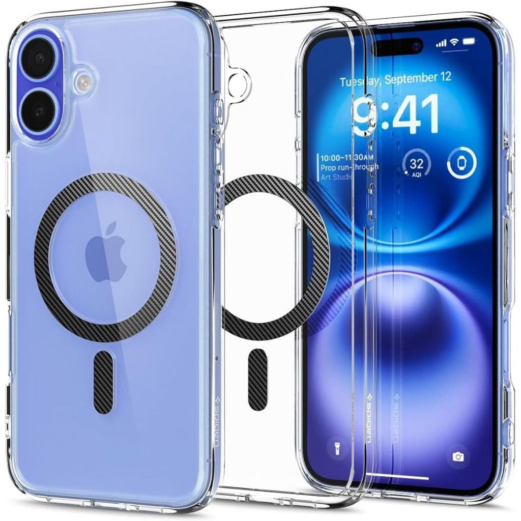 Spigen Ultra Hybrid Magsafe-skal till iPhone 16 - Mörkgrå