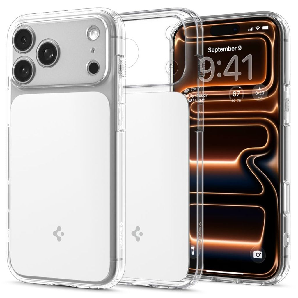 Spigen Ultra Hybrid "T" MagSafe Case for iPhone 17 Pro Max - Clear/White