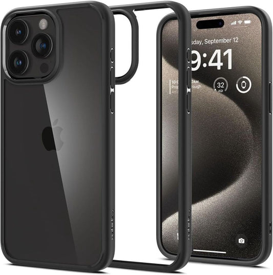 Spigen Ultra Hybrid-skal till iPhone 15 Pro - Mattsvart