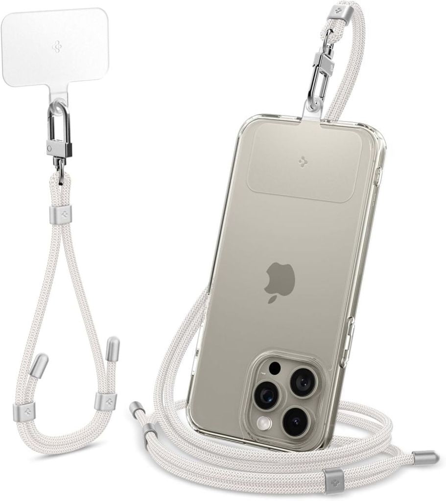 Spigen Universal Mobilrem Set Axelrem Och Handledsrem – Vit