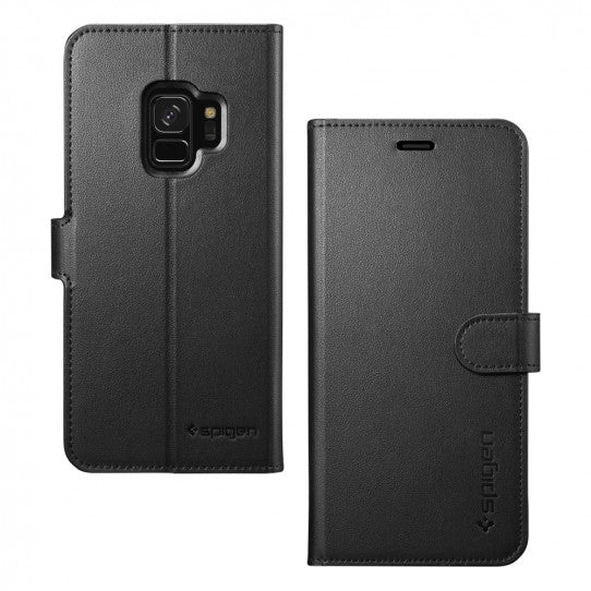 Spigen Wallet S Samsung Galaxy S9 wallet case - black