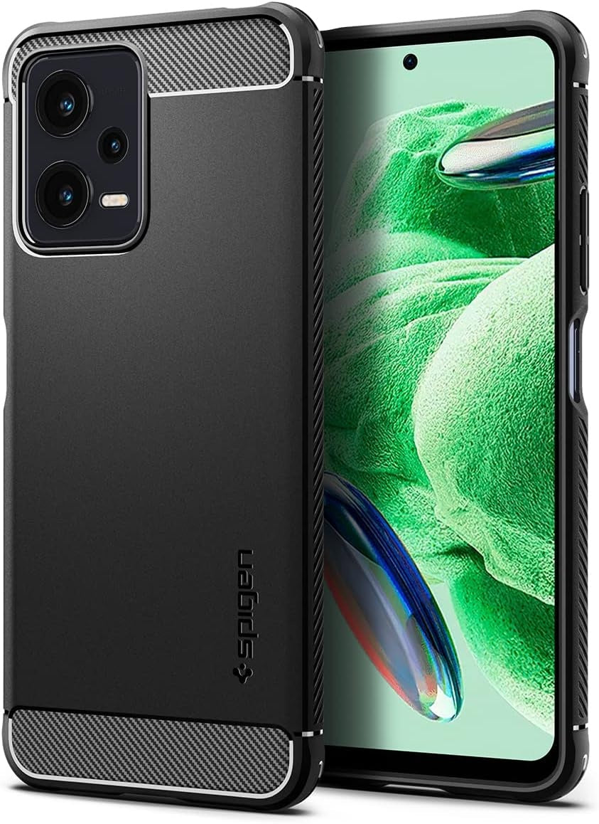 Spigen Xiaomi Redmi Note 12 5G / Poco X5 5G Rugged Armor Cover - Matte Black