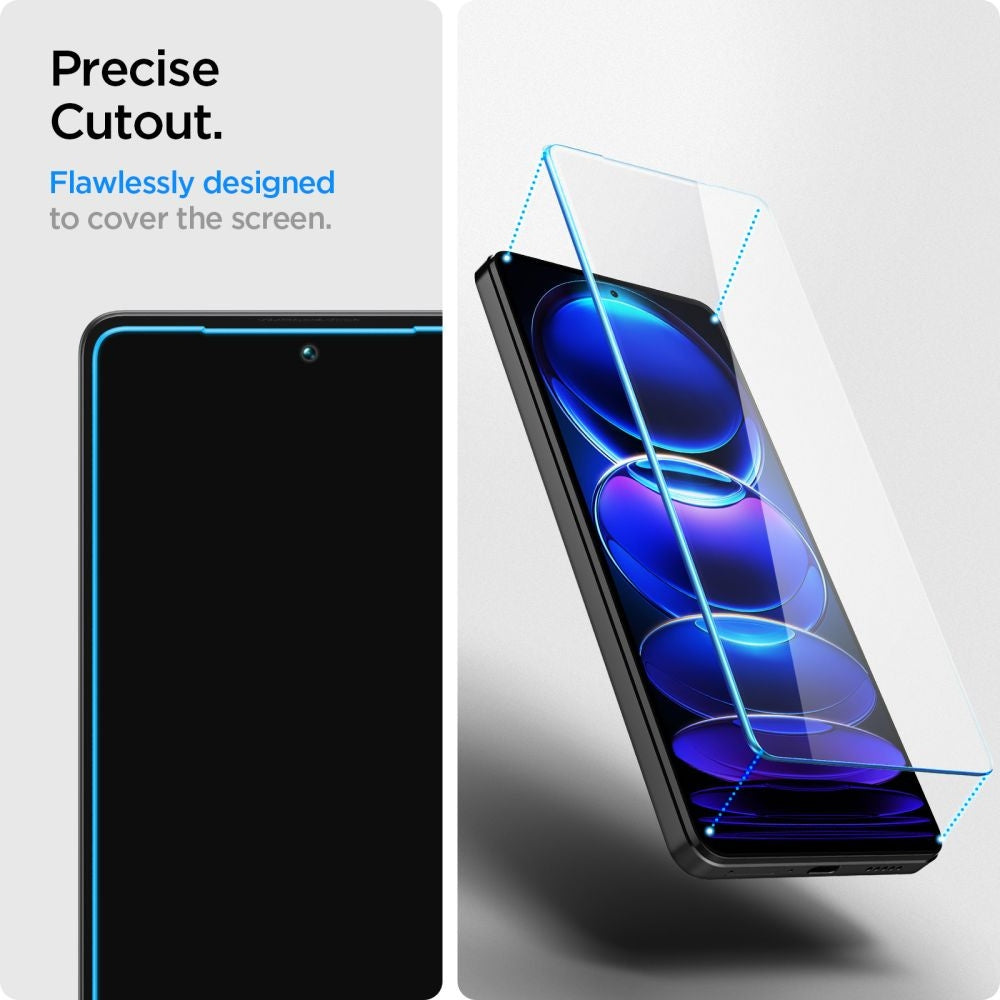 Spigen Xiaomi Redmi Note 12 Pro 5G / 12 Pro Plus 5G / Poco X5 Pro 5G Screen protector in tempered glass Glas.Tr Slim, 2-pack