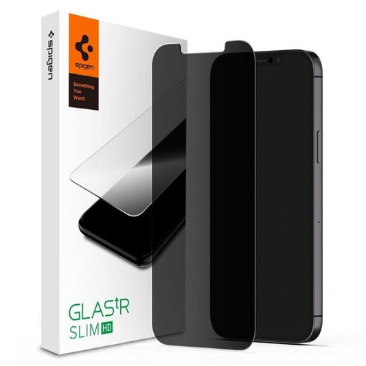 Spigen iPhone 12/12 Pro Tempered Glass Privacy Screen Protector Glas.Tr