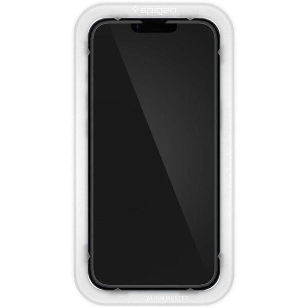 Spigen iPhone 13 / 13 Pro / 14 tempered glass screen protector Alm Glass Fc - Black